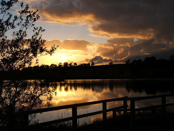 Drum Lough at sunset